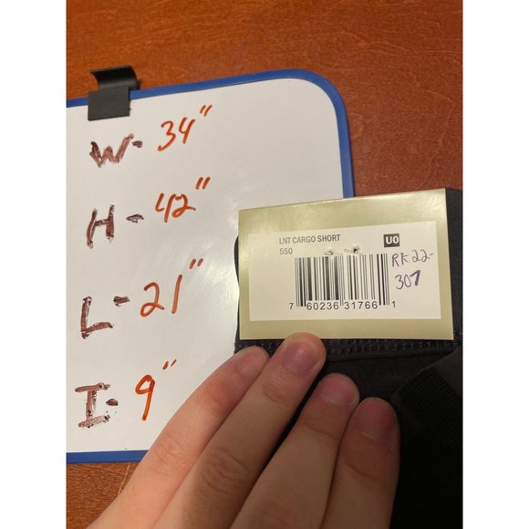 Men's Cargo Shorts With Belt - Lake n Trail Gray Medium - Picture 5 of 6